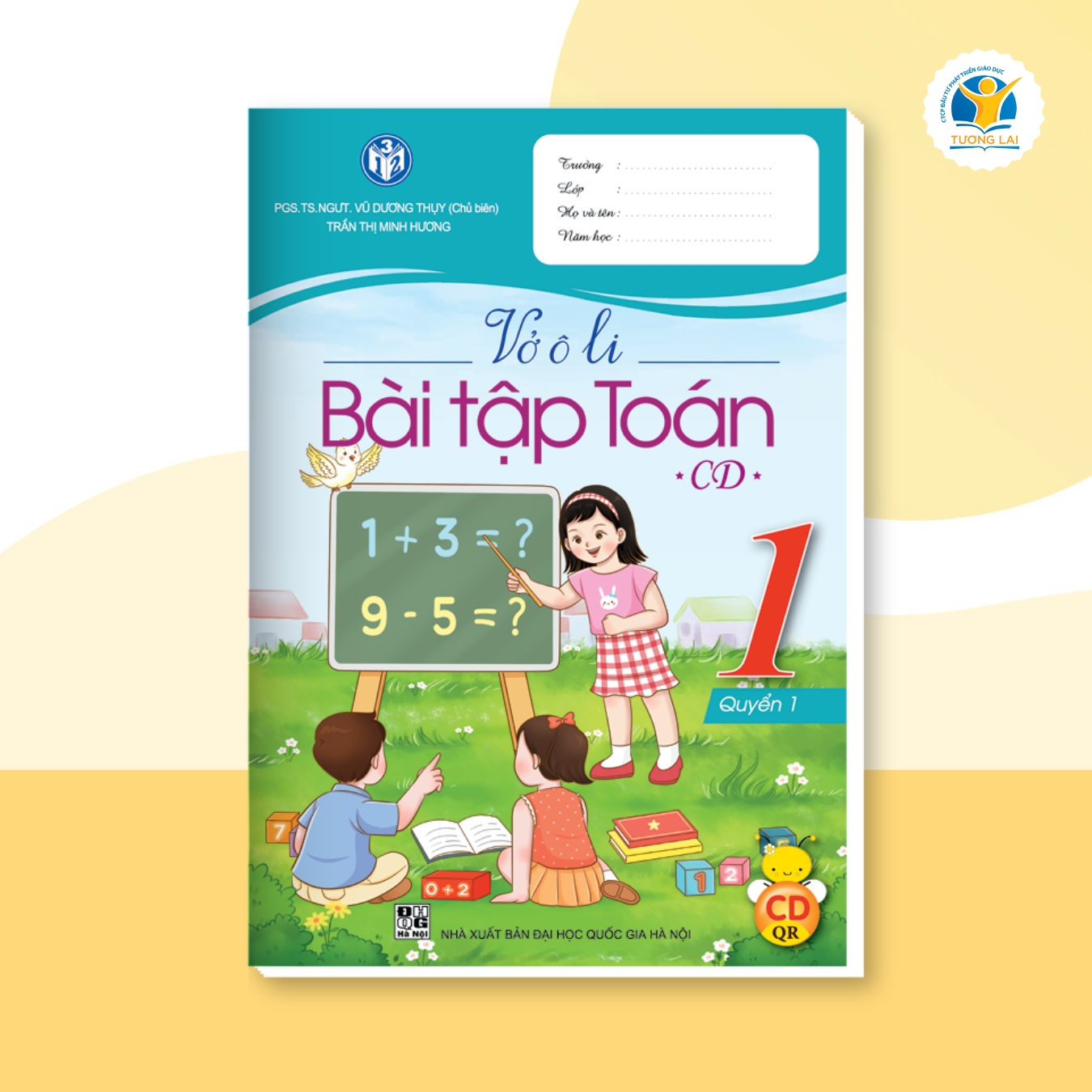 Vở ô li Bài tập Toán Lớp 1 - Cánh diều - Quyển 1